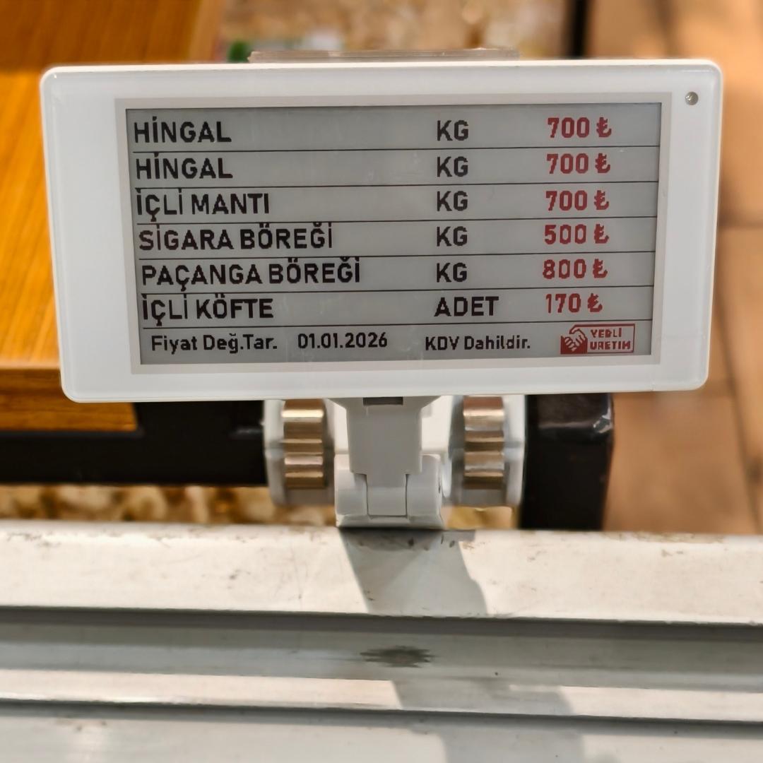 3.50" ELEKTRONİK RAF ETİKETİ