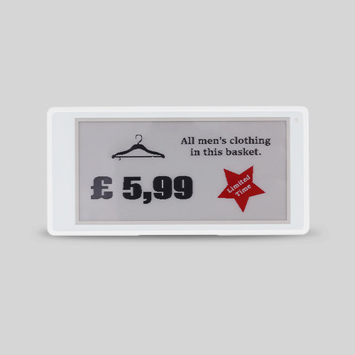 3.50" ELEKTRONİK RAF ETİKETİ