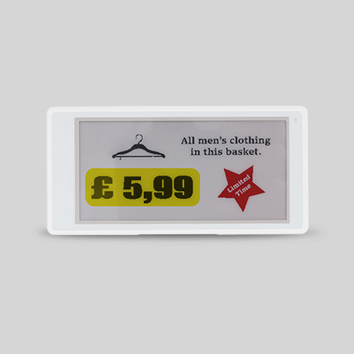 3.50" ELEKTRONİK RAF ETİKETİ